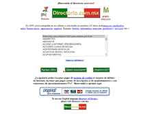 Tablet Screenshot of directorio.com.mx